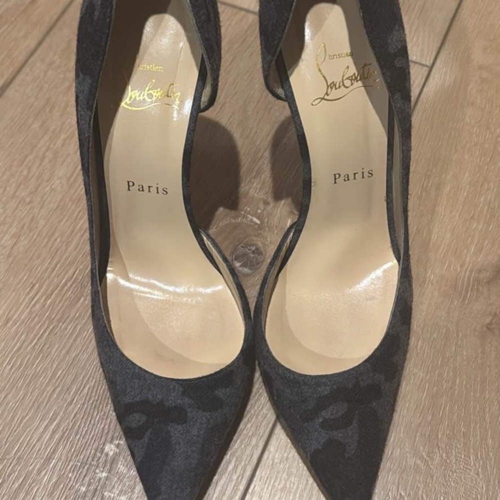 Christian Louboutin Grey Camo Stiletto Heels
